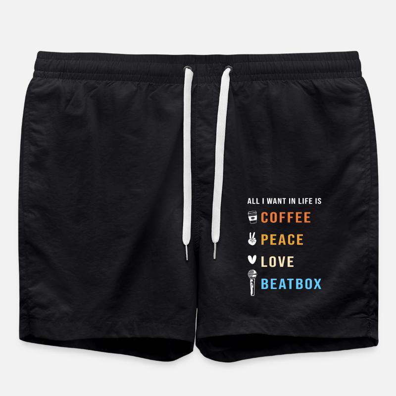 Beatbox - Badeshorts - Schwarz