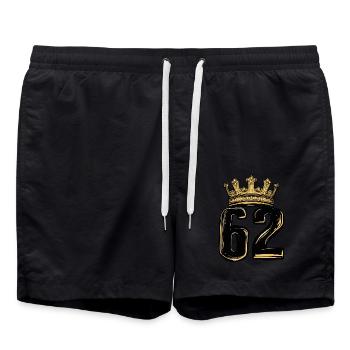 Couronne à 62 chiffres - Short de bain - noir - Devant - AI Model Male 185 light (185cm)