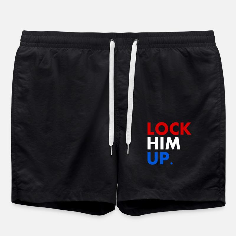 Lock him up - Badeshorts - Schwarz