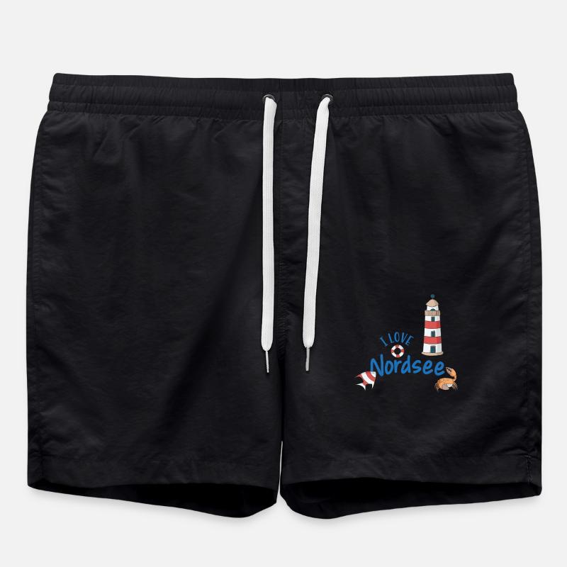 Nordsee - Badeshorts - Schwarz