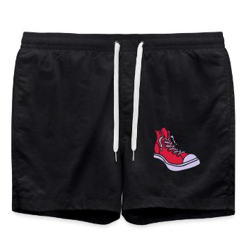 Street Sneaker Basketball Shoes Boots Alternative - Short de bain - noir - Devant - AI Model Male 185 light (185cm)