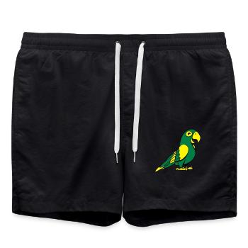 perroquet doux - Short de bain - noir - Devant - AI Model Male 185 light (185cm)