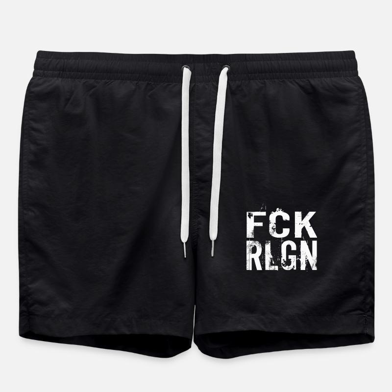 FCK RLGN - Swim Trunks - black