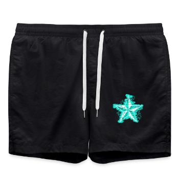 Nordstern - Badeshorts - Schwarz - Vorne - AI Model Male 185 light (185cm)
