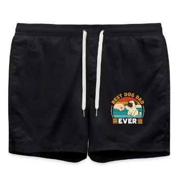 Best dog dad ever - Short de bain - noir - Devant - AI Model Male 185 light (185cm)