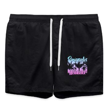 Piriápolis Uruguay - Swim Trunks - black - Front - AI Model Male 185 light (185cm)