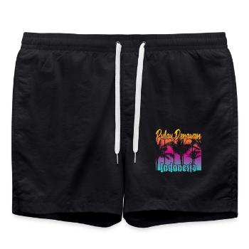 Pulau Derawan Indonesia - Badeshorts - Schwarz - Vorne - AI Model Male 185 light (185cm)
