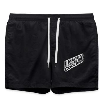 Je suis peut-être vieux - Short de bain - noir - Devant - AI Model Male 185 light (185cm)
