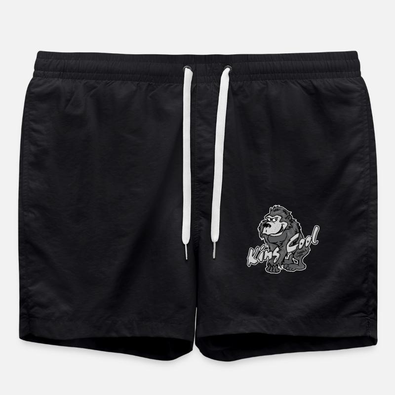 Gorilla King Cool - Badeshorts - Schwarz