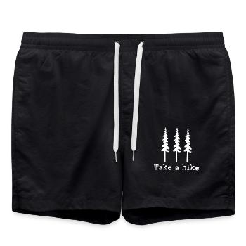 Machen Sie eine Wanderung im Freien Abenteuer Bergcamping - Badeshorts - Schwarz - Vorne - AI Model Male 185 light (185cm)