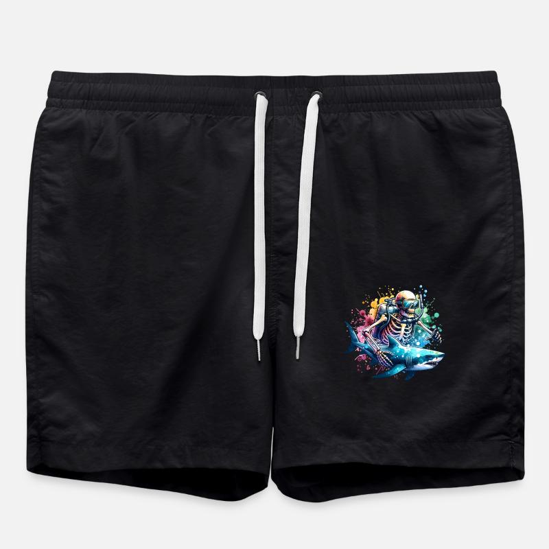 Diving Divers - Swim Trunks - black