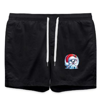 nounours polaire - Short de bain - noir - Devant - AI Model Male 185 light (185cm)