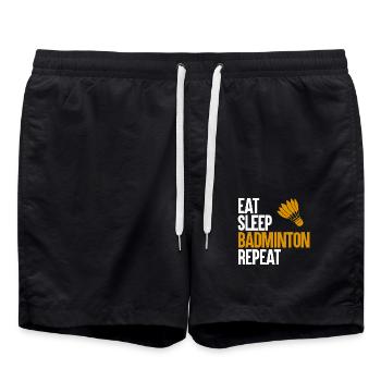 Volant de badminton - Short de bain - noir - Devant - AI Model Male 185 light (185cm)