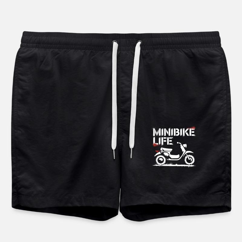 Fahrspaß mit Minibikes - Badeshorts - Schwarz