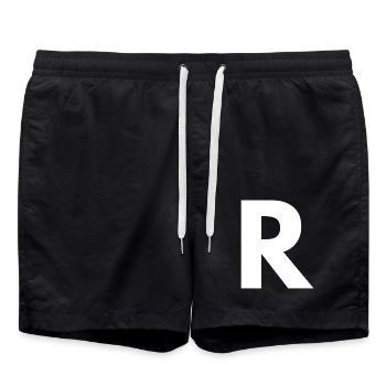 R - Swim Trunks - black - Front - AI Model Male 185 light (185cm)