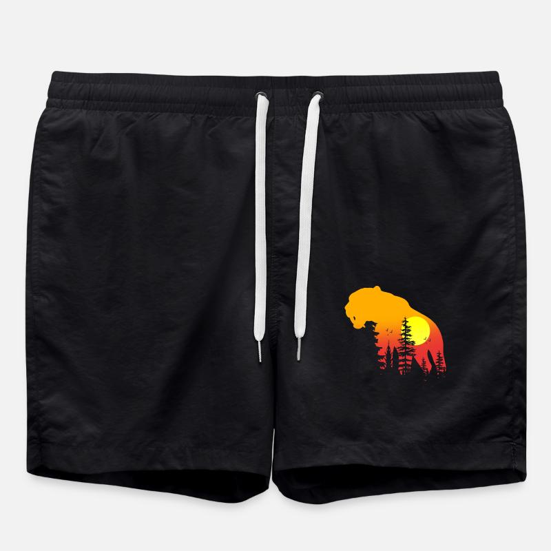 Tigre à dents de sabre - Short de bain - noir