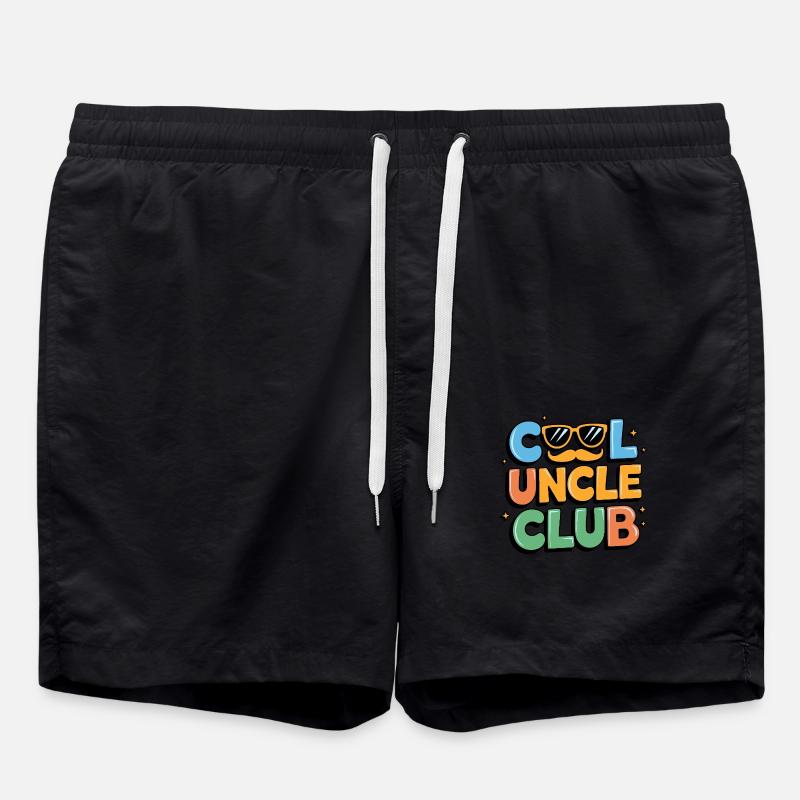 Cool Uncle Club - Swim Trunks - black