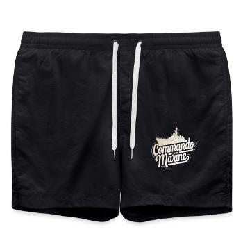 Commando Marine - Short de bain - noir - Devant - AI Model Male 185 light (185cm)
