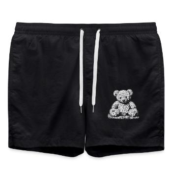 Boutons - Short de bain - noir - Devant - AI Model Male 185 light (185cm)