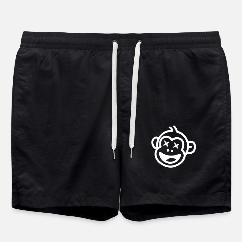 Monkey Funny - Swim Trunks - black