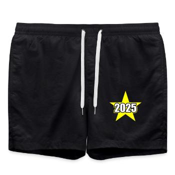 Étoile 2025 - Short de bain - noir - Devant - AI Model Male 185 light (185cm)