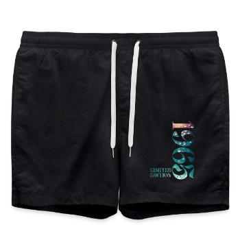 1965 Limited Edition 1965 Jahrgang Geburtstag - Badeshorts - Schwarz - Vorne - AI Model Male 185 light (185cm)