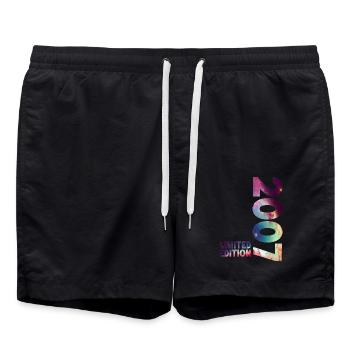 2007 Limited Edition 2007 Jahrgang Geburtstag - Badeshorts - Schwarz - Vorne - AI Model Male 185 light (185cm)