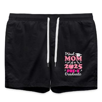 Fière maman d’un enfant d’âge préscolaire 2025 - Short de bain - noir - Devant - AI Model Male 185 light (185cm)