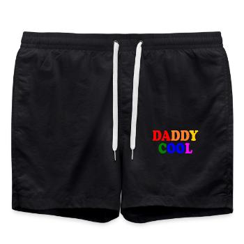 Daddy cool - Swim Trunks - black - Front - AI Model Male 185 light (185cm)