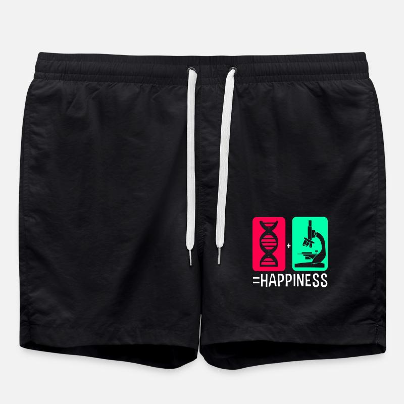 Structural formula molecule - Swim Trunks - black