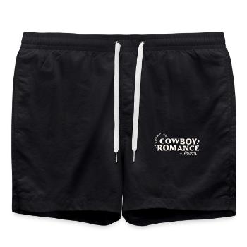 Cowboy romance livres cowgirls aesthetic - Short de bain - noir - Devant - AI Model Male 185 light (185cm)