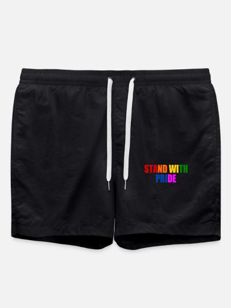 stand with pride - Swim Trunks - black