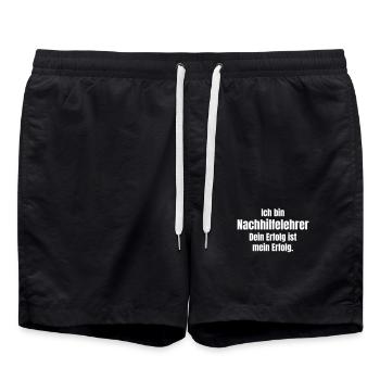 Le tuteur a du succès - Short de bain - noir - Devant - AI Model Male 185 light (185cm)