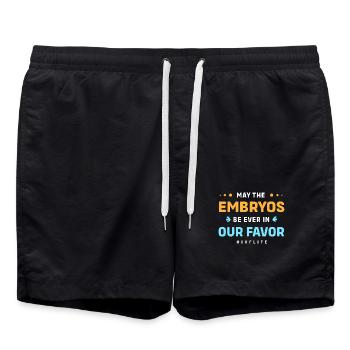 Insémination artificielle en éprouvette de récupération de FIV - Short de bain - noir - Devant - AI Model Male 185 light (185cm)