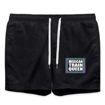 Train mexicain Domino - Short de bain - noir - Devant - AI Model Male 185 light (185cm)