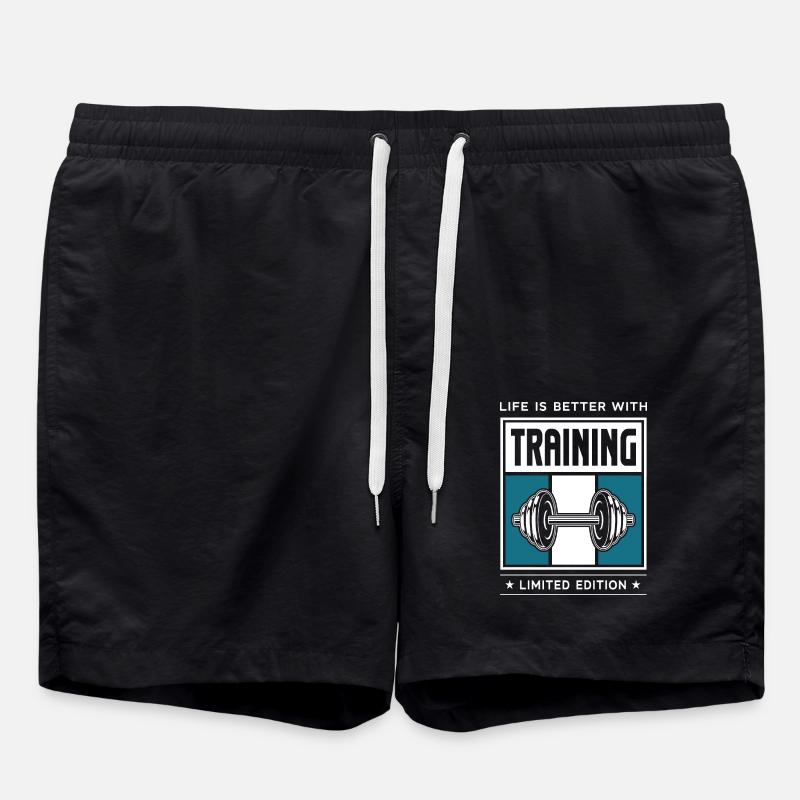 Training - Badeshorts - Schwarz