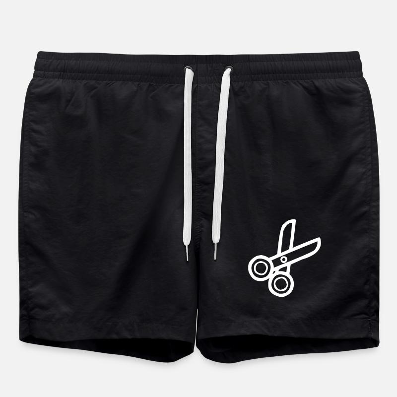 Schere zum Schneiden - Badeshorts - Schwarz