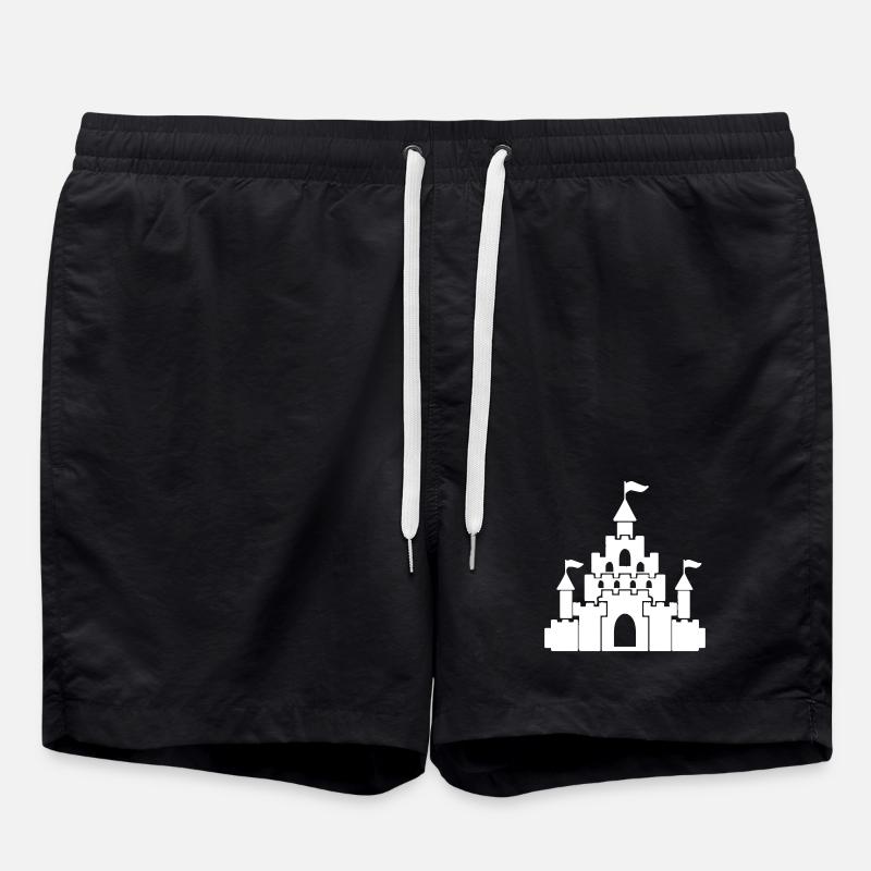 Un magnifique château - Short de bain - noir