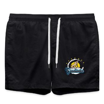 Graubünden Steinbock Summit - Badeshorts - Schwarz - Vorne - AI Model Male 185 light (185cm)