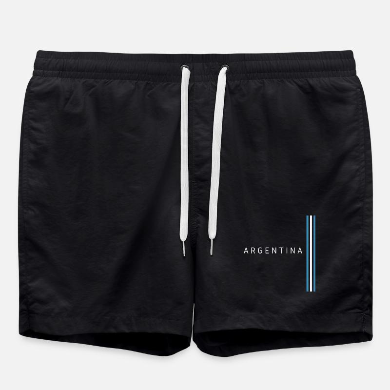 Drapeau argentin, fierté argentine - Short de bain - noir