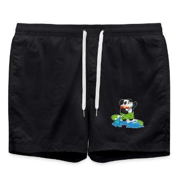 Stand Up Paddling Stand up Paddler Panda - Badeshorts - Schwarz - Vorne - AI Model Male 185 light (185cm)