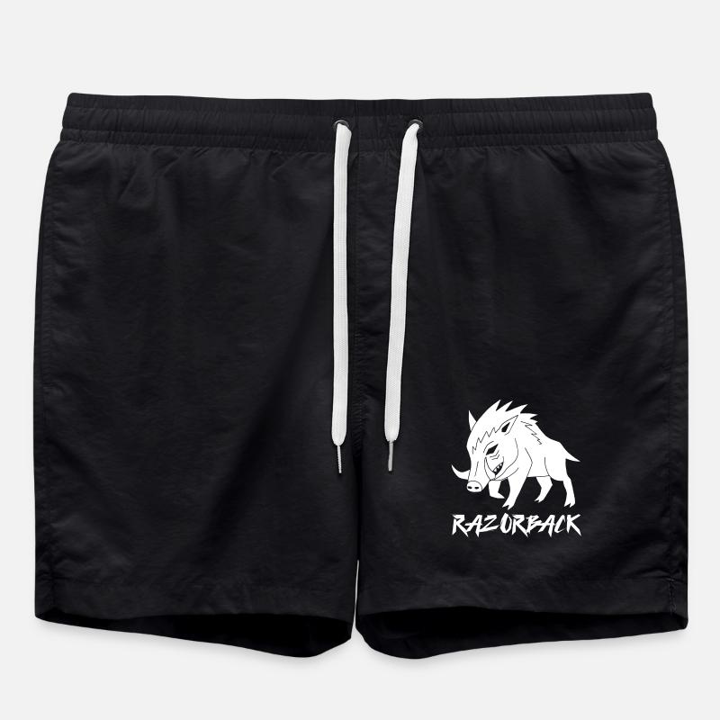 Sanglier blanc razorback - Short de bain - noir