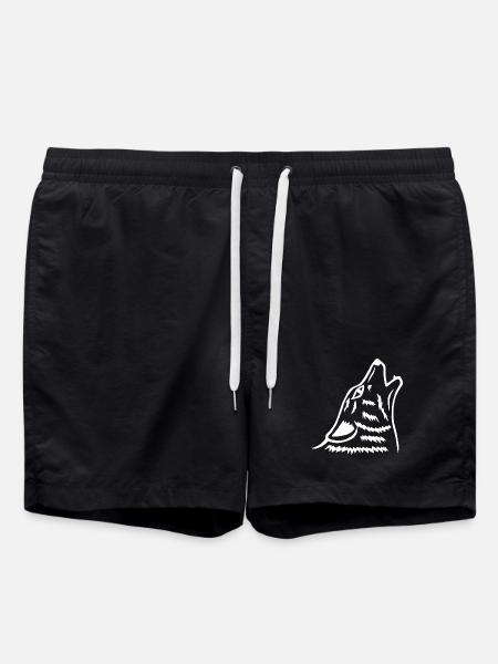 Le hurlement du loup blanc - Short de bain - noir