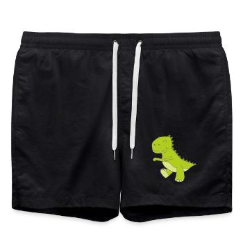 Dino petit - Short de bain - noir - Devant - AI Model Male 185 light (185cm)