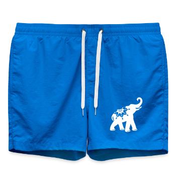 Yoga éléphant ornement mandala minimal inde animal - Short de bain - cobalt blue - Devant