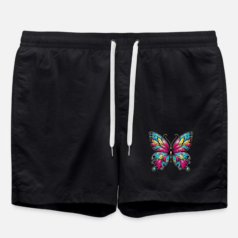 Butterfly - Swim Trunks - black