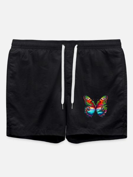 Butterfly - Swim Trunks - black