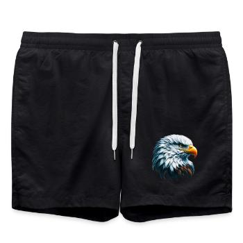 Aigle - Short de bain - noir - Devant - AI Model Male 185 light (185cm)