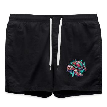 Tortue - Short de bain - noir - Devant - AI Model Male 185 light (185cm)