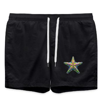Étoile de mer - Short de bain - noir - Devant - AI Model Male 185 light (185cm)